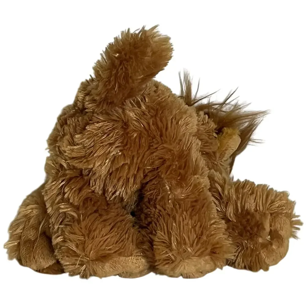 Dark Brown Shaggy Mane Lion Plush Small Size